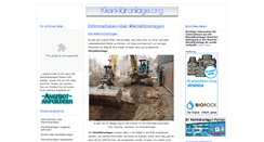 Desktop Screenshot of kleinklaeranlage.org